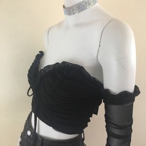 FashionNova Anita Long Sleeve Mesh Top